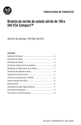 Rockwell Automation Compact 1769-OA8 Instrucciones De Instalación