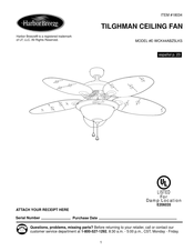 Harbor Breeze E-WCK44ABZ5LKS Manual Del Usuario