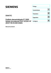 Siemens SIMATIC PM-E DC24V HF Manual De Producto