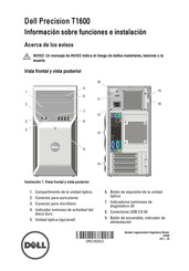 Dell D09M Información Sobre Funciones E Instalación