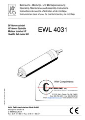 KaVo 4031 Instrucciones Para El Uso, De Mantenimiento Y De Montaje