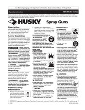 Husky HDS Serie Manual De Instrucciones