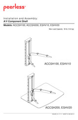 PEERLESS ACCSH100 Instalación Y Montaje