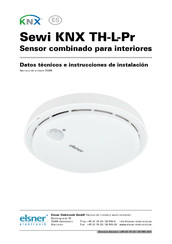 elsner elektronik Sewi KNX TH-L-Pr Datos Técnicos E Instrucciones De Instalación