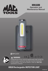 MAC TOOLS MHL600 Manual De Operación Y Mantenimiento