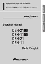 Pioneer SUPER TUNER III DEH-2100 Operación Manual