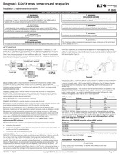 Eaton Crouse-Hinds Roughneck E1049X Serie Información De Instalación Y Mantenimiento