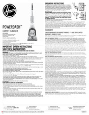 Hoover POWERDASH Manual Del Usuario