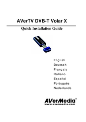 Avermedia AVerTV DVB-T Volar X Guía De Instalación Rápida