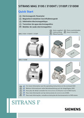 Siemens SITRANS F MAG 3100HT Guía Rápida