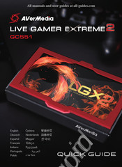 Avermedia Live Gamer Extreme 2 Manual De Instrucciones