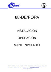 Dorot 68-DE/PORV Instalación