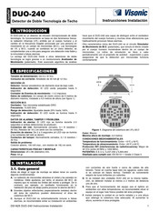 Visonic DUO-240 Guia De Inicio Rapido