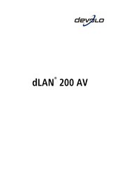 Devolo dLAN 200 AV Manual Del Usuario