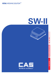 CAS RETAIL WEIGHING SOLUTION SW-II Manual