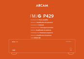 Arcam FMJ G CLASS P429 Manual De Instrucciones