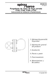 Spirax Sarco FT43 Instrucciones De Instalación Y Mantenimiento