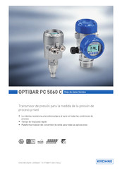 KROHNE OPTIBAR PC 5060 C Hoja De Datos Técnica