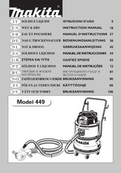 Makita 449 Manual De Instrucciones