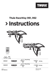 Thule 992001 Manual Del Usuario