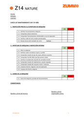 Zummo Z14 NATURE Guia De Inicio Rapido