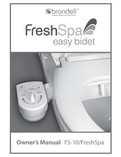 brondell easy bidet FreshSpa FS-10 Manual Del Propietário