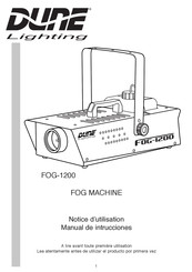 Dune lighting FOG-1200 Manual De Instrucciones