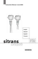 Siemens SITRANS LVS200 Manual Del Usuario
