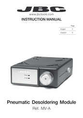 jbc MV-A Manual De Instrucciones