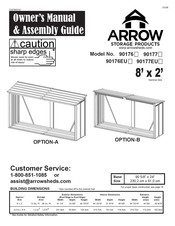 Arrow 90176EU Serie Manual Del Propietario E Instrucciones De Ensamblaje