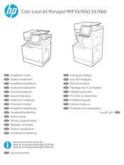 HP Color LaserJet Managed MFP E67660Z Guia De Instalacion