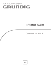 Grundig Cosmopolit 3F+ WEB iP Manual Del Usuario