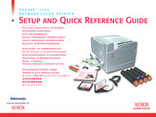 Xerox Tektronix Phaser 7700 Guía De Configuración Y Referencia Rápida