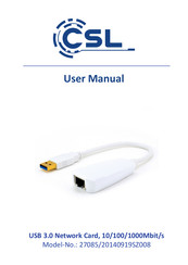 CSL 27085/20140919SZ008 Manual Del Usuario