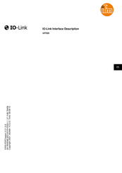 IFM IO-Link UIT520 Manual Del Usuario