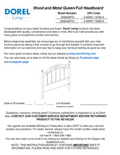 DOREL Living DA8028FQ Manual Del Usuario