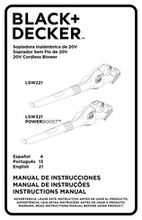 Black and Decker POWERBOOST LSW321 Manual De Instrucciones