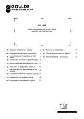 Goulds GSC Instrucciones Para La Instalación Y El Uso