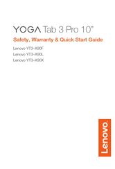 Lenovo YOGA Tab 3 Pro YT3-X90X Manual Del Usuario