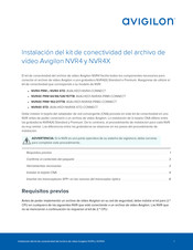 Avigilon NVR4 PRM Manual De Instalación