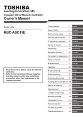 Toshiba RBC-ASC11E Manual Del Propietário