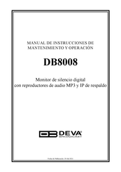 DEVA Broadcast DB8008 Manual De Instrucciones De Mantenimiento Y Operación