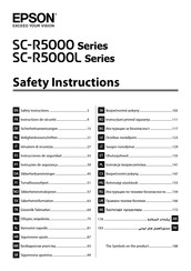 Epson SC-R5000 Serie Instrucciones De Seguridad