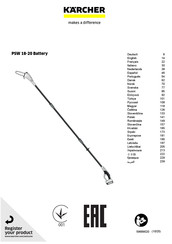 Kärcher PSW 18-20 Battery Manual De Instrucciones