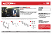 Metra 108-TO2 Instrucciones De Instalación