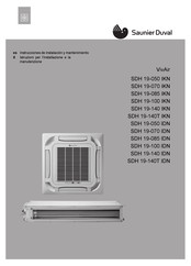 Saunier Duval VivAir SDH 19-100 IKN Instrucciones De Instalación Y Mantenimiento