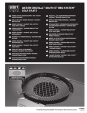 Weber Original GOURMET BBQ SYSTEM Manual Del Usuario