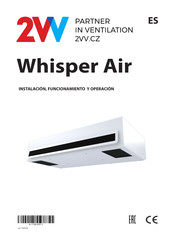 2VV Whisper Air HRWA1-040-E Serie Instalación, Funcionamiento Y Operación