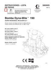 Graco Dyna-Mite 190 Instrucciones - Lista De Piezas