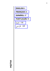 Philips HQ7760/16 Manual De Instrucciones